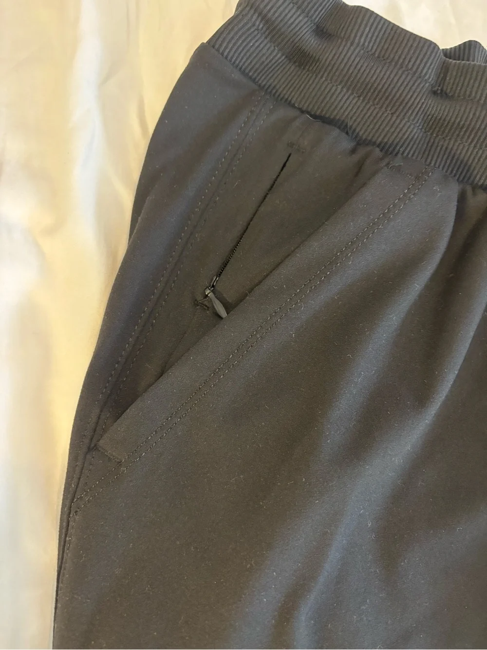 Rachel Zoe Black Pull-On Jogger Pants Zip Pockets Estimated XXL